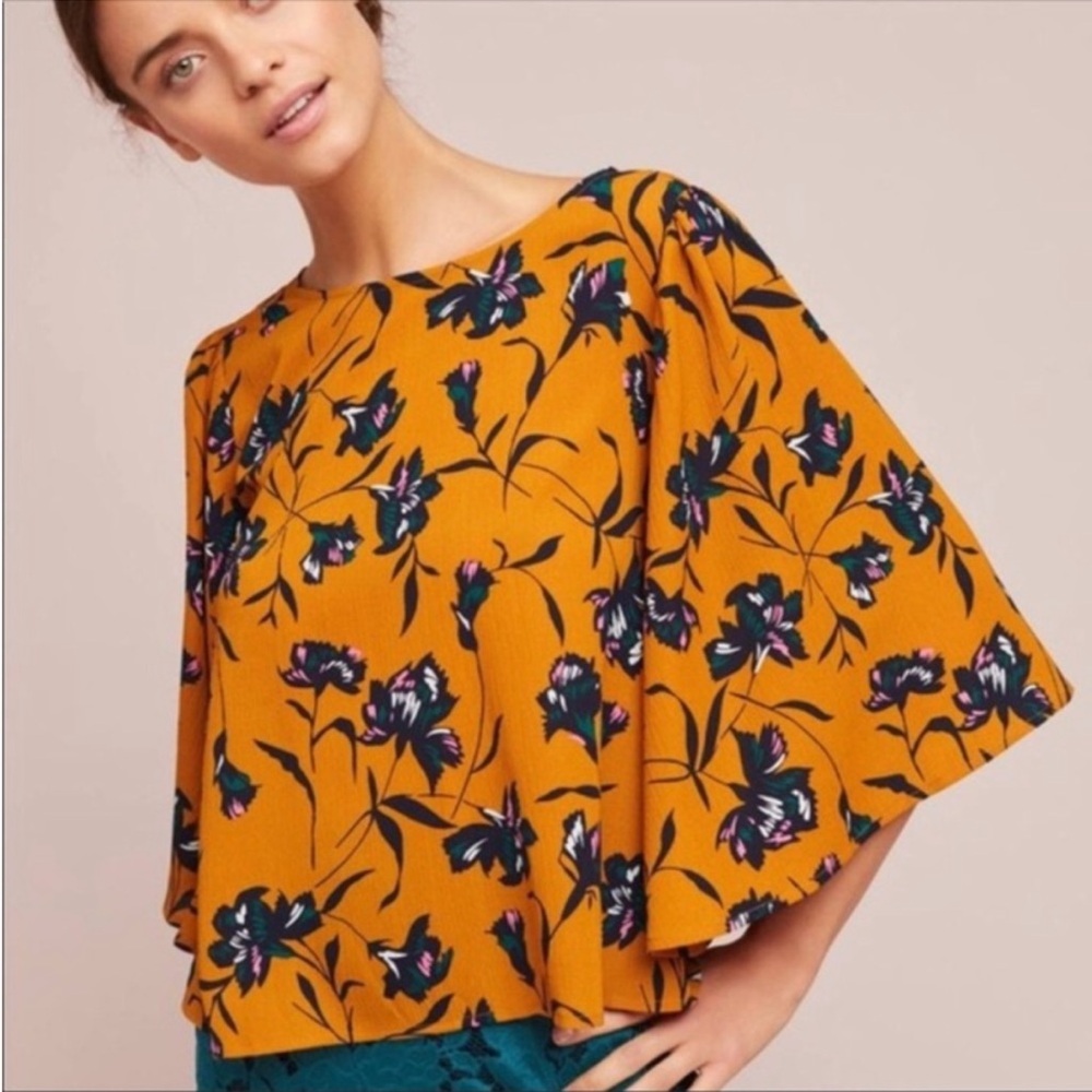 Anthro Floral Blouse